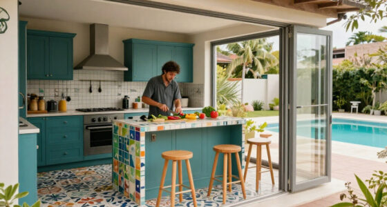 This Once Ugly Extension Has Been Transformed Into A Bold And Playful Kitchen Filled With Beautiful Antiques